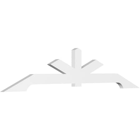 Ekena Millwork Vanguard Architectural Grade PVC Gable Bracket, 84"W x 17 1/2"H x 2"D x 4"F, 5/12 Pitch GBP084X18X0204VAN00
